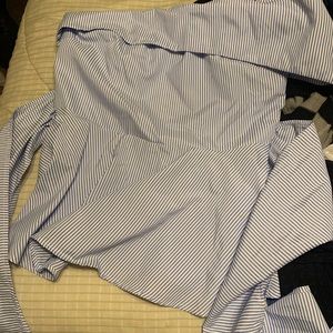 One shoulder zip up blouse